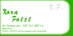 nora poltl business card